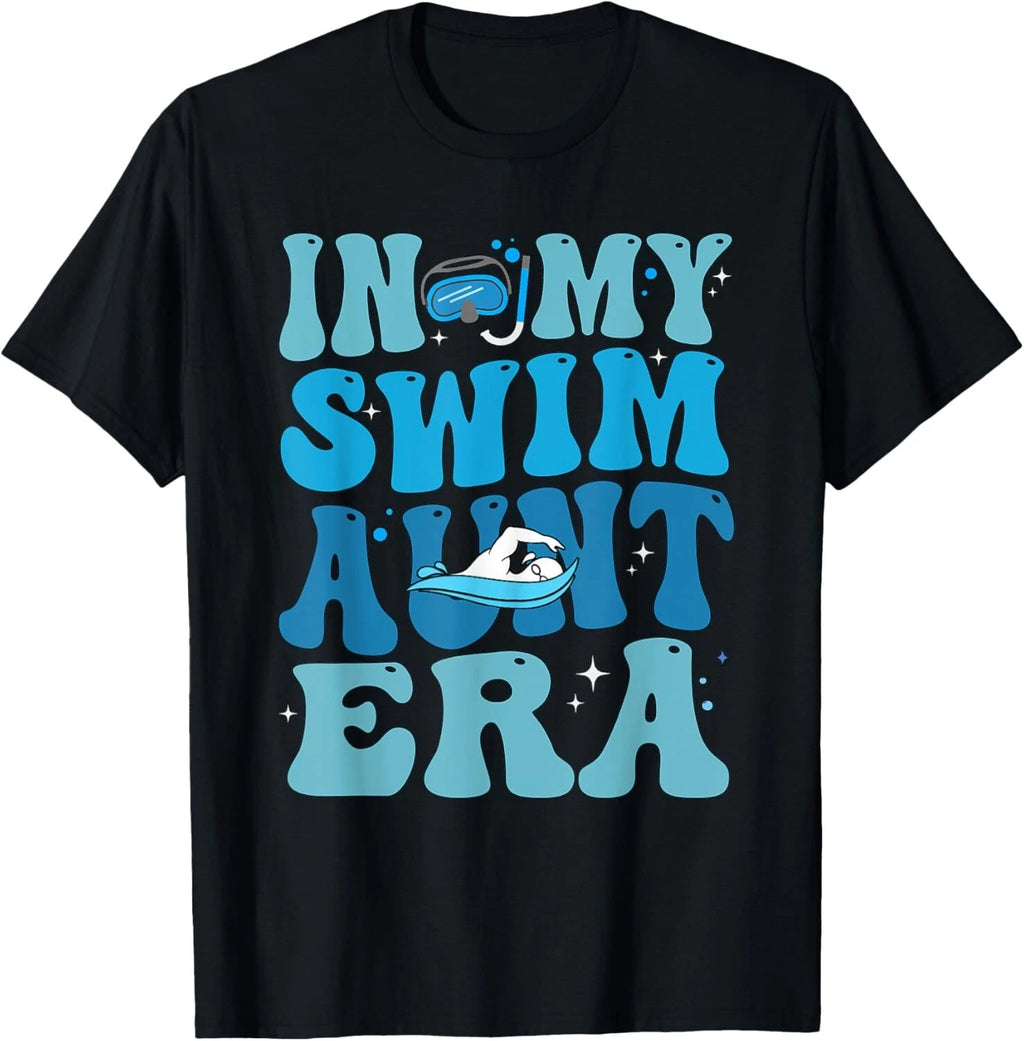 Groovy In My Swim Aunt Era Swim Aunt Funny Retro Funny Gift Unisex T-Shirt