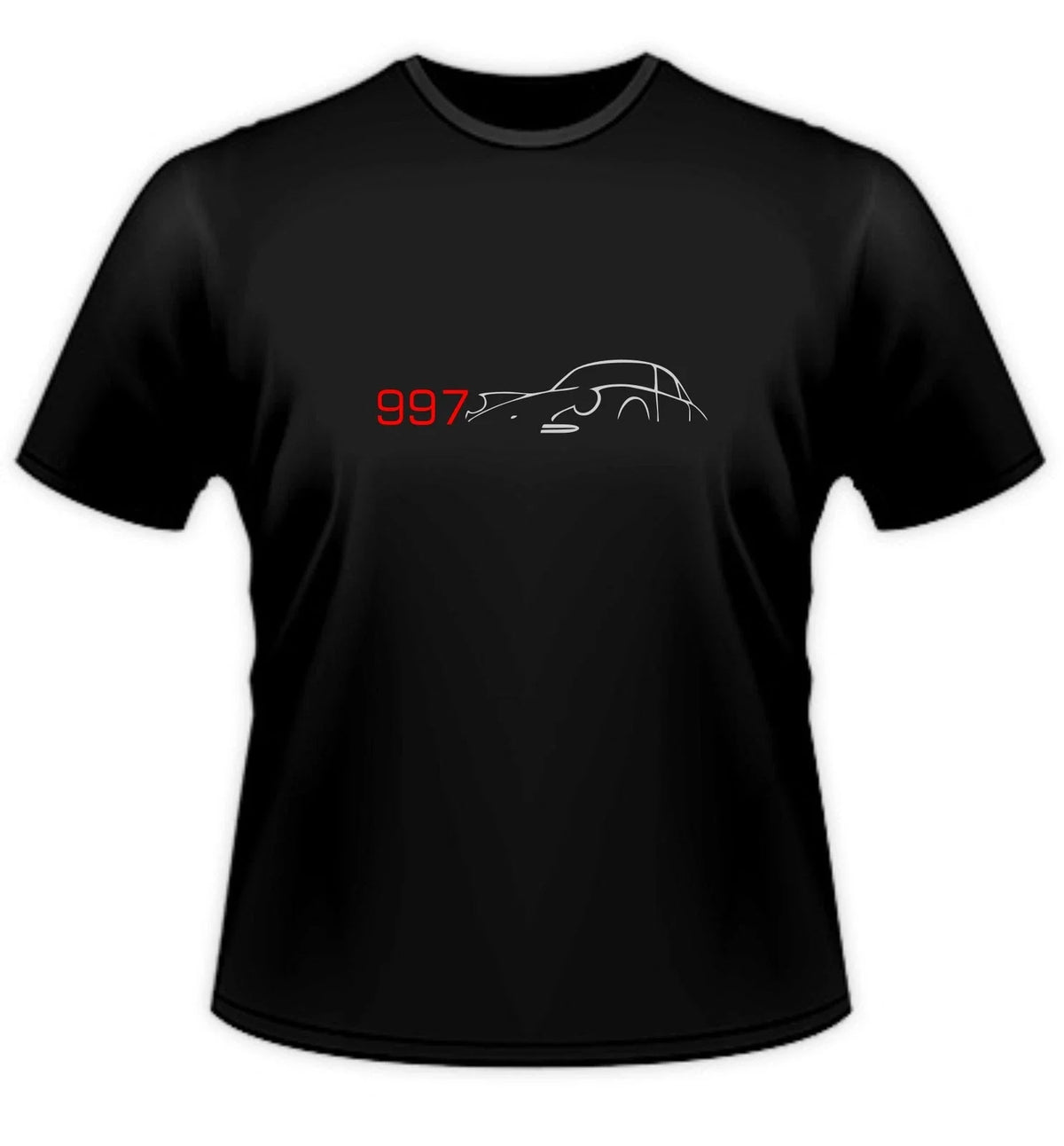 997 ARTISTIC OUTLINE OF THE ICONIC SPORTS CAR ACROSS THE FRONT OF Unisex