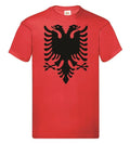 Adults Albanian National Flag Double Eagle Head Symbol Unisex Red Unisex