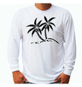 Palm Tree Ocean Long Sleeve UPF 30 Sport Fishing Boat UV Sun Protection Unisex