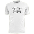 Mens Alfa Romeo GTV6 Vintage Car Blueprint T Shirt Retro Unisex