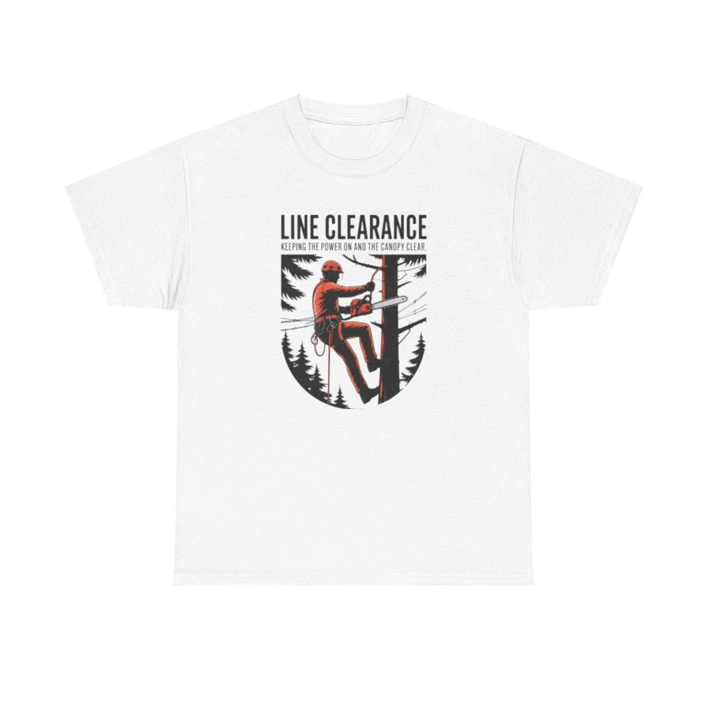 Utility Tree Trimmer Shirt Line Clearance Arborist Graphic Tee Chainsaw Climber Unisex