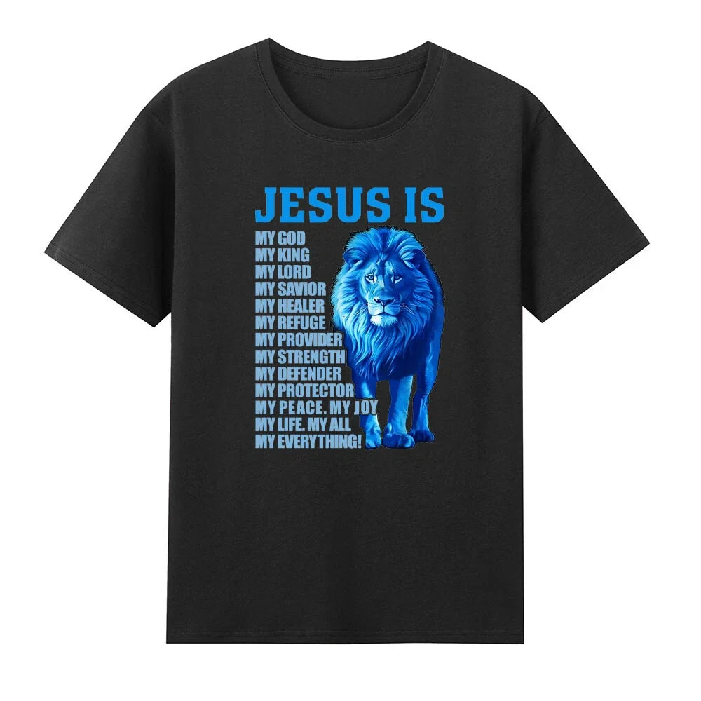 Lion Jesus Is My God King, Lord, and Savior Christian FaithChristianity Unisex
