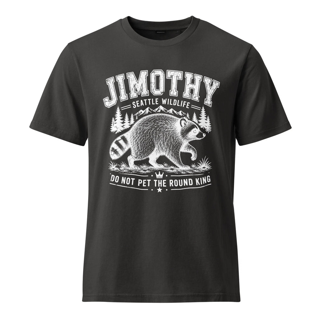 NEW Men's Funny Viral Jimothy Racoon T Shirt, Vintage Organic Cotton Tee Unisex