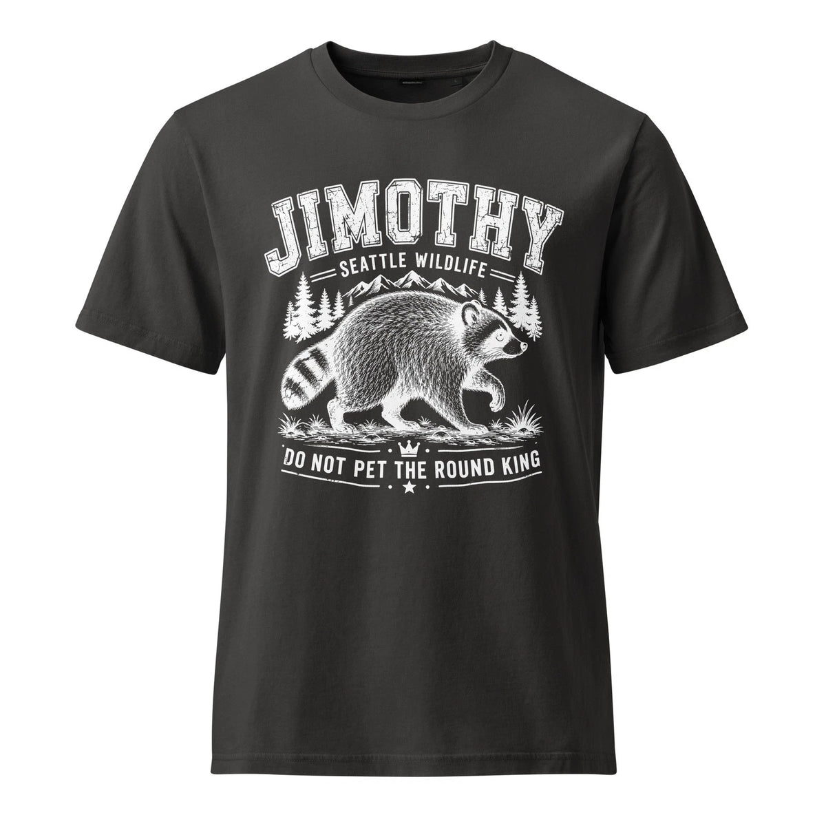 NEW Men's Funny Viral Jimothy Racoon T Shirt, Vintage Organic Cotton Tee Unisex