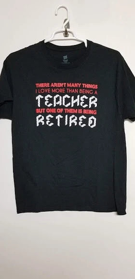 Hanes Mens Large Heavyweight ComfortSoft Customized Teacher Design Shirt Black Unisex