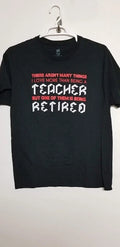 Hanes Mens Large Heavyweight ComfortSoft Customized Teacher Design Shirt Black Unisex