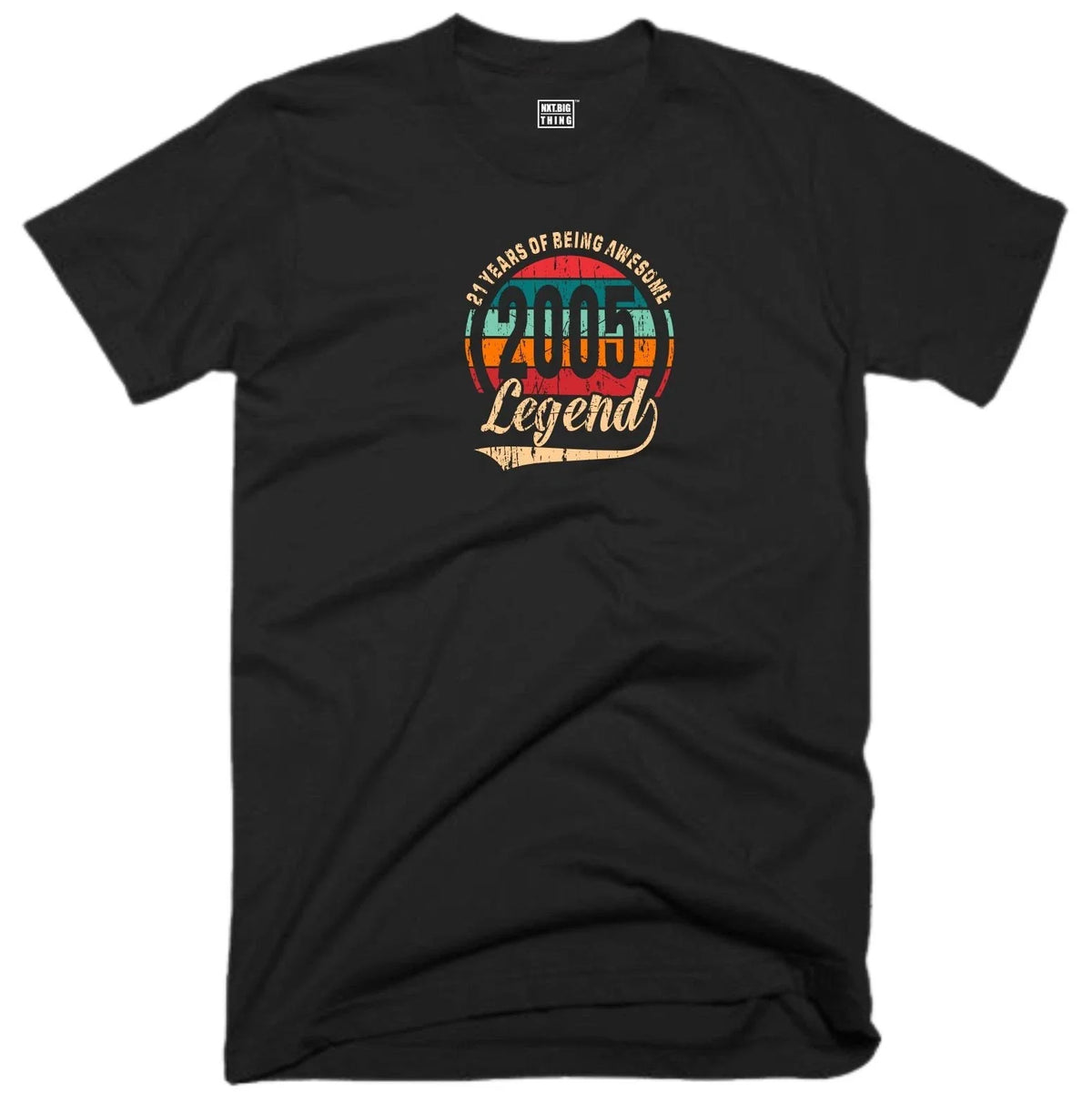 21st Birthday Legend T Shirt 21 Years Awesome Vintage 2005 Funny Joke Gift Top Unisex