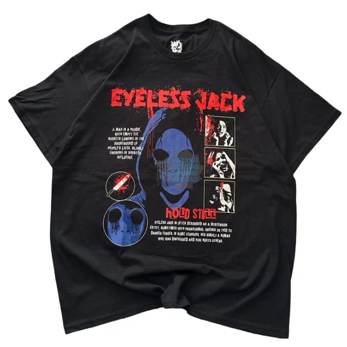 Eyeless Jack Shirt, Creepypasta Shirt, Horror Shirt, Goth Grunge Y2K Emo Unisex
