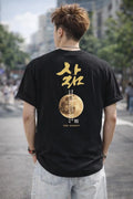 Life Korean Calligraphy T Shirt Hangul Art Graphic Tee Moon Korean Aesthetic Unisex