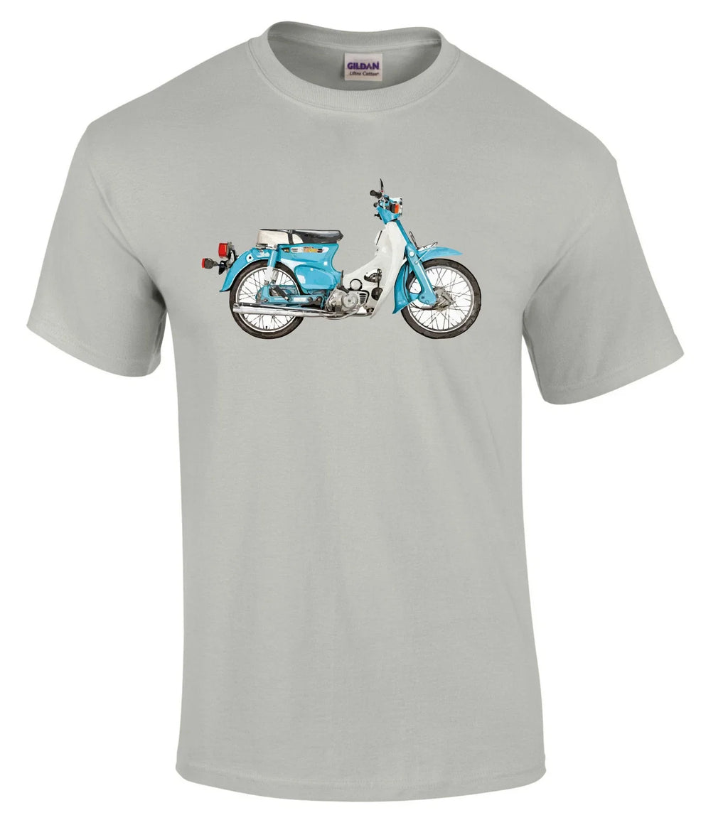 Cub C90/C70/C50 Style Motorcycle Printed T Shirt in 6 Sizes Unisex