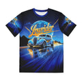 Lowrider Art Shirt , Classic Cruiser Night Drive Tee ,Retro Street Car Graphic S Unisex