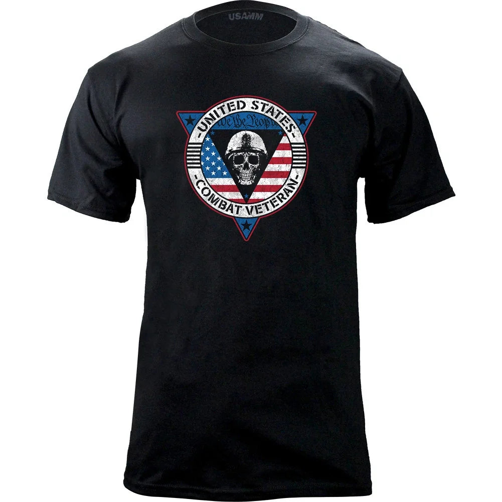 U.S. Combat Veteran Triangle Skull Graphic Unisex