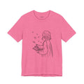 Girl Reading Books Tee Clifton Fadiman Quote Back Literary Literature Casual