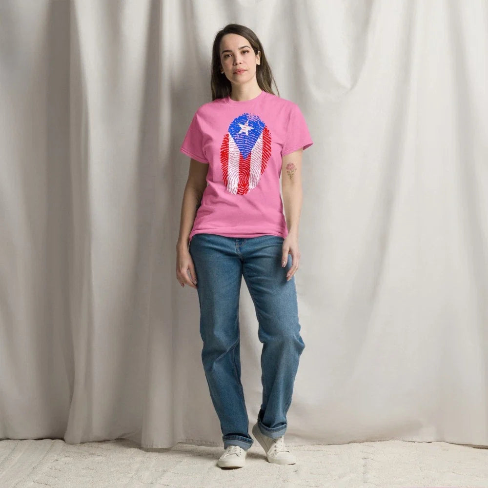 Unisex classic tee huella de Puerto Rico Unisex