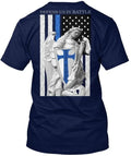 St. Michael Thin Blue Line Tee Made in the USA Size S to 5XL Unisex