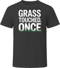 Grass Touched Once Bold Typography T Shirt