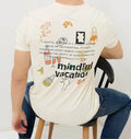 Mindful Vacation Waffle Motivational Inspirational Positive Tee Nwt M Unisex