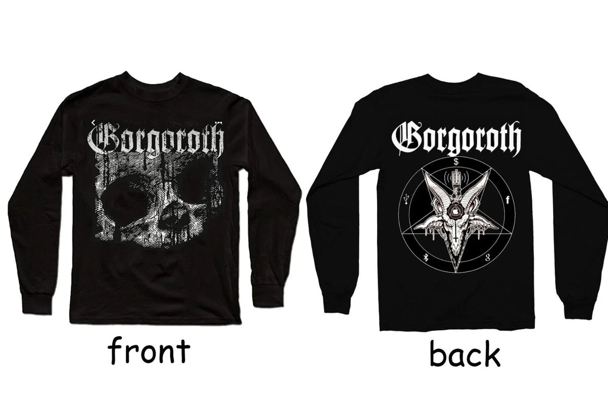 Gorgoroth black metal Long Sleeve front and back print Unisex