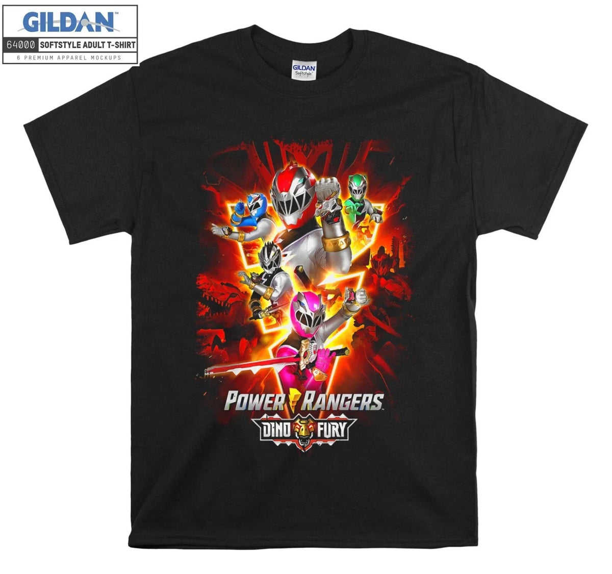 Power Rangers Dino Fury Movie Gift Tshirt Men Women Unisex F534 Unisex