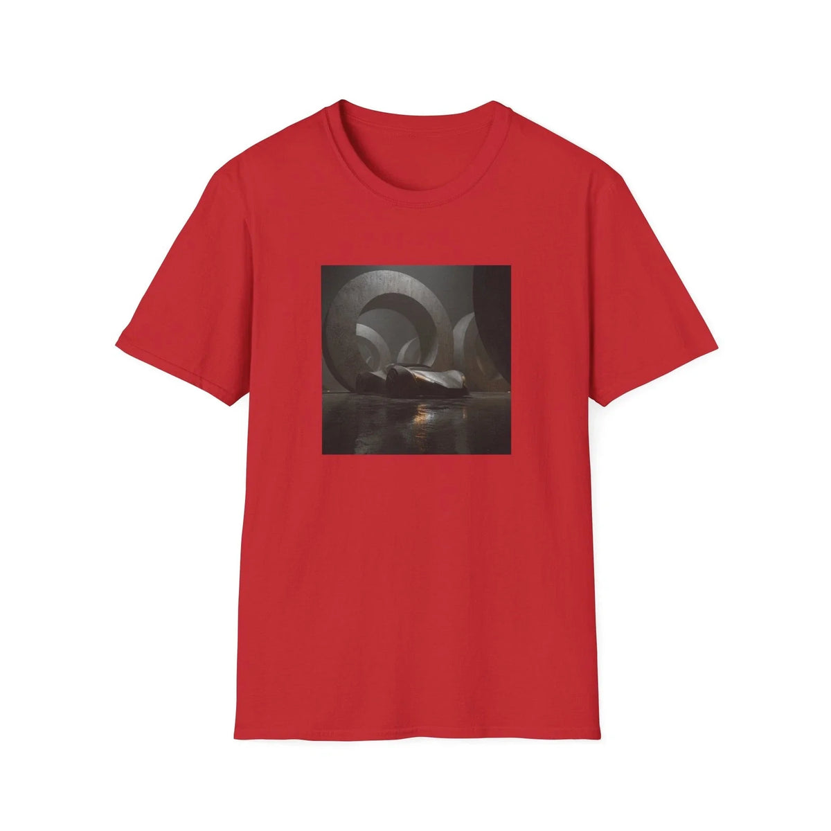 Geometric Spiral Arch Graphic Tee | Abstract Architecture T Shirt Unisex