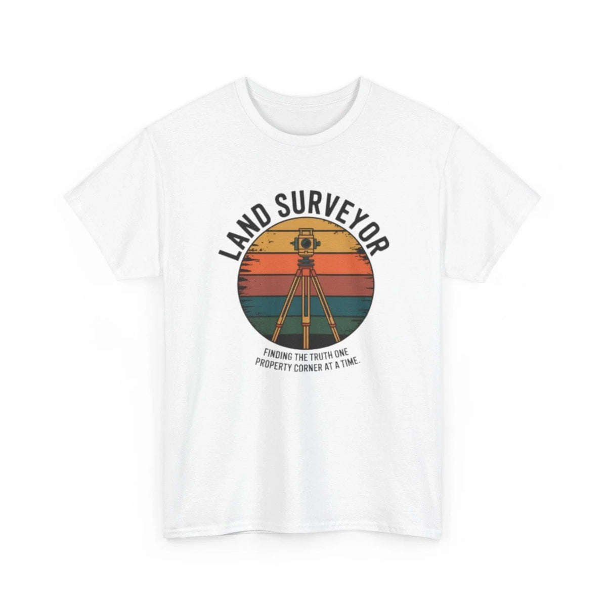 Land Surveyor Vintage Shirt Surveying Crew Graphic Tee Retro Cadastral Surveyor Unisex
