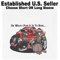 DigiRods Roddy Rat Santa Christmas 1930s Red Hot Rod Cartoon Car T Shirt Unisex