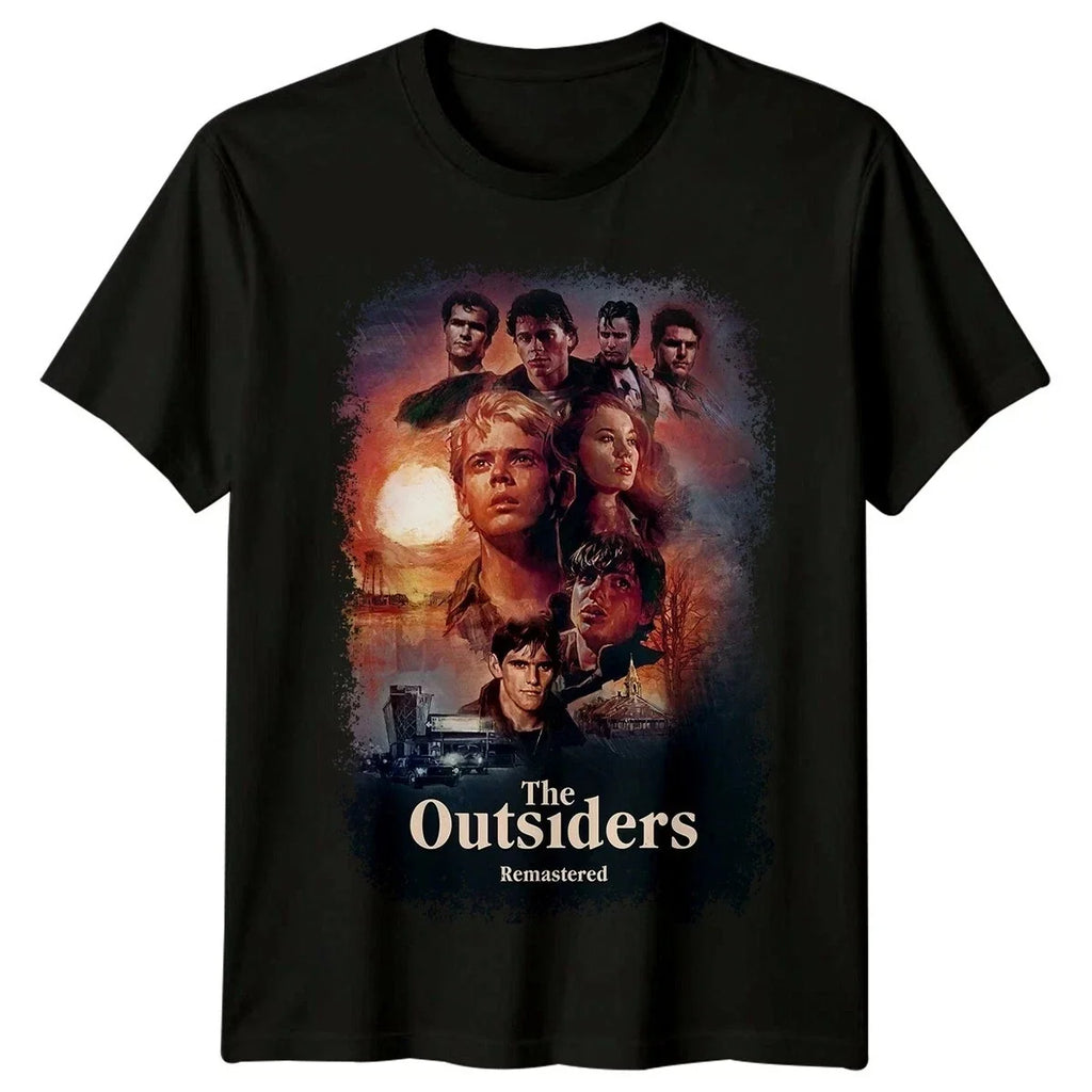 The Outsiders Movie Poster Retro Aged Look T Shirt All Size S-5XL Unisex