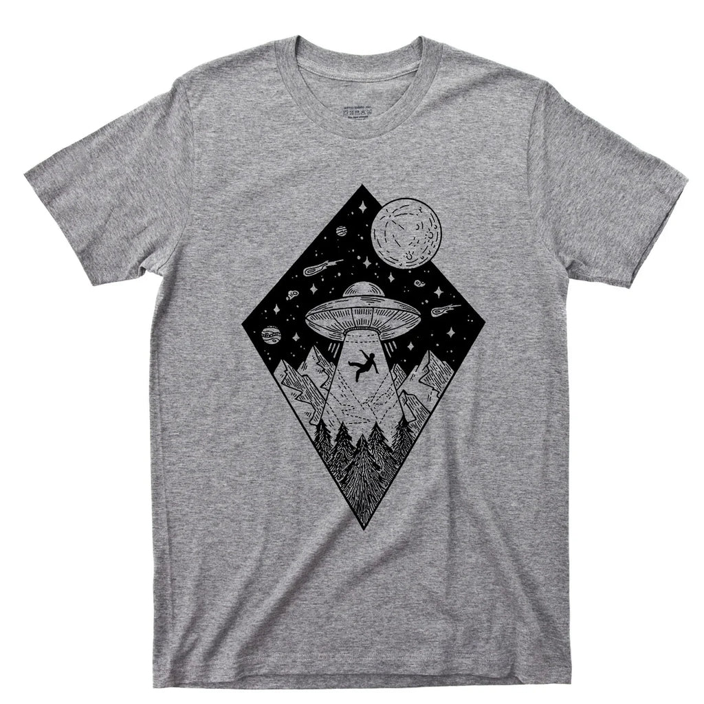 Alien T Shirt UFO Abduction Area 51 Roswell E.T. Blue Book DVD Blu Ray Movie Tee Unisex