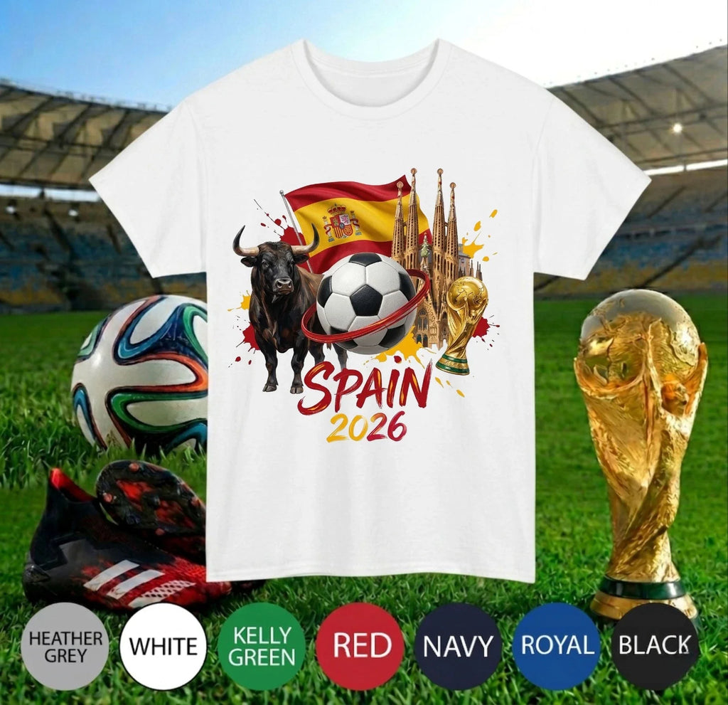 Spain 2026 Football Fan Shirt - Gift For Funny Sports Lover Unisex Tee Unisex