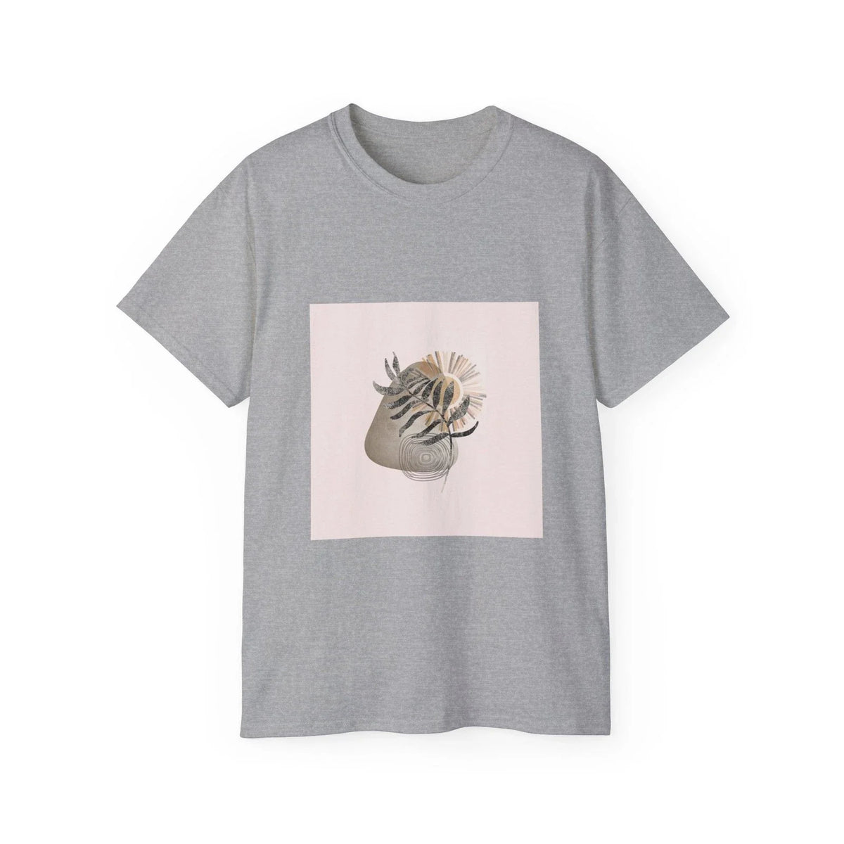 Leaves Sun Boho Art Style Nature Painting | Custom Graphic Unisex