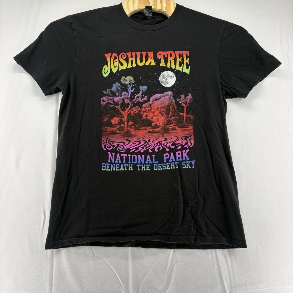 Joshua Tree National Park “Beneath the Desert Sky” Black Tee Shirt Men’s Large