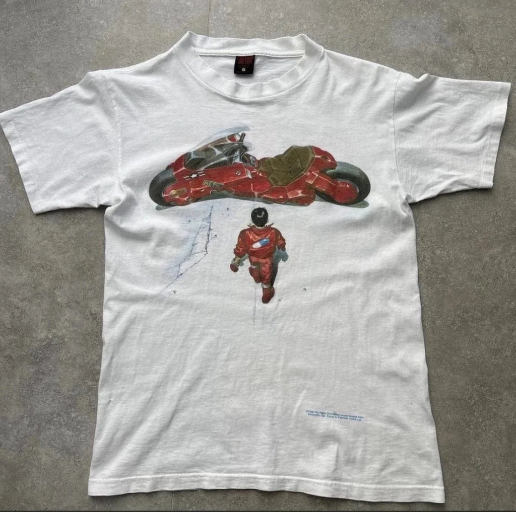 1988/1990’s RARE VINTAGE AKIRA KANEDA BIKE WALK T SHIRT M Unisex