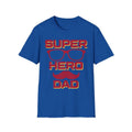 Super Hero Dad Father's Day Graphic Tee Retro Comic Style Gift for Dad Unisex