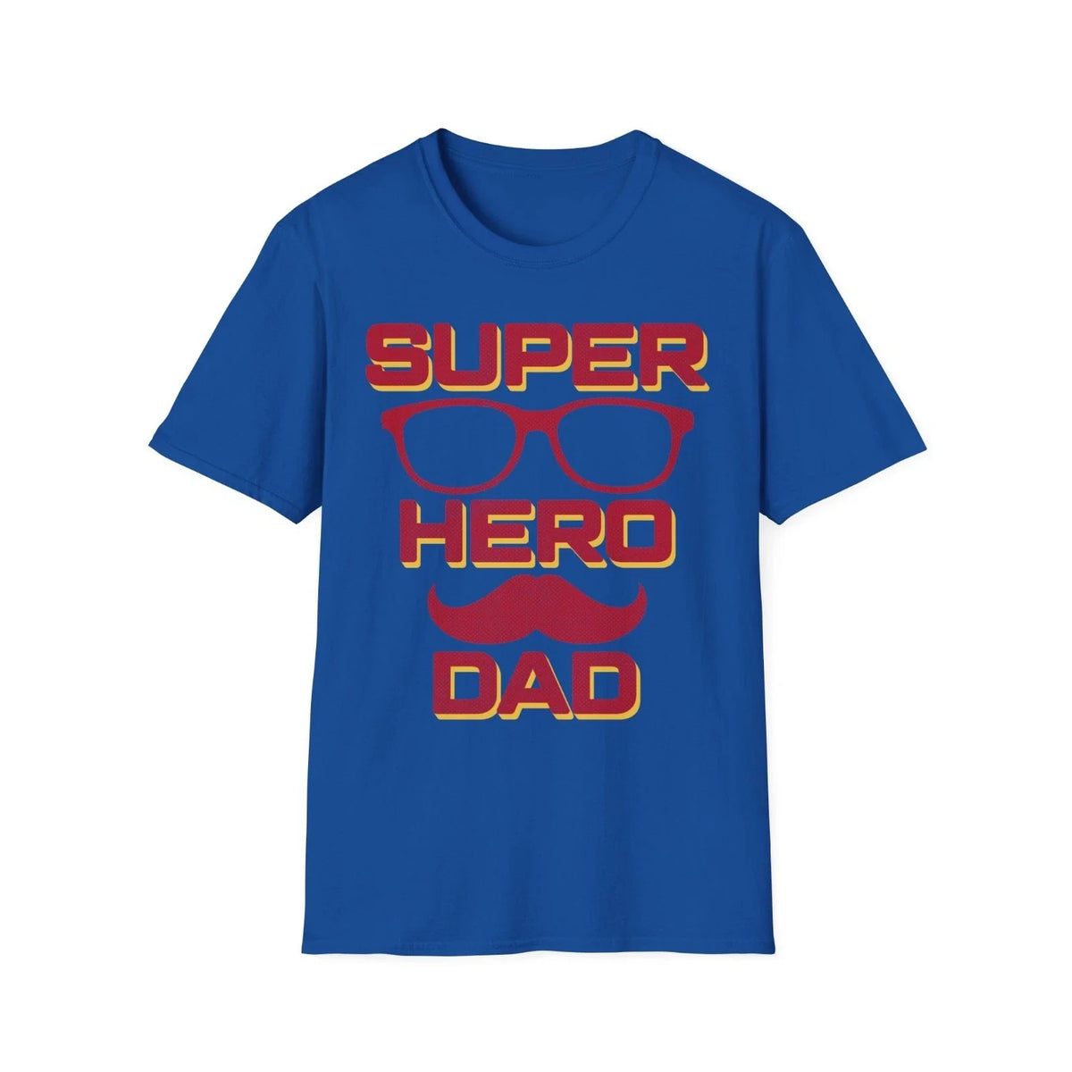 Super Hero Dad Father's Day Graphic Tee Retro Comic Style Gift for Dad Unisex