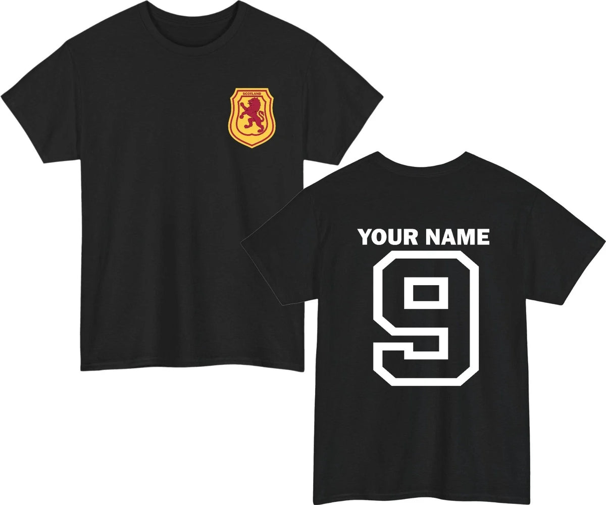 Personalized Scotland - Custom Name Number Soccer Scottish Lion Gift Tee Unisex