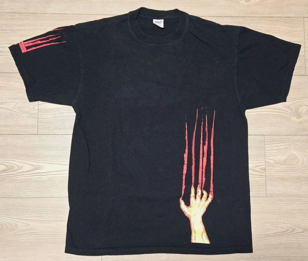 Vintage Anvil Shirt Bloody Hand Dragging Ameristar Casino Mens XL Black Movie Unisex