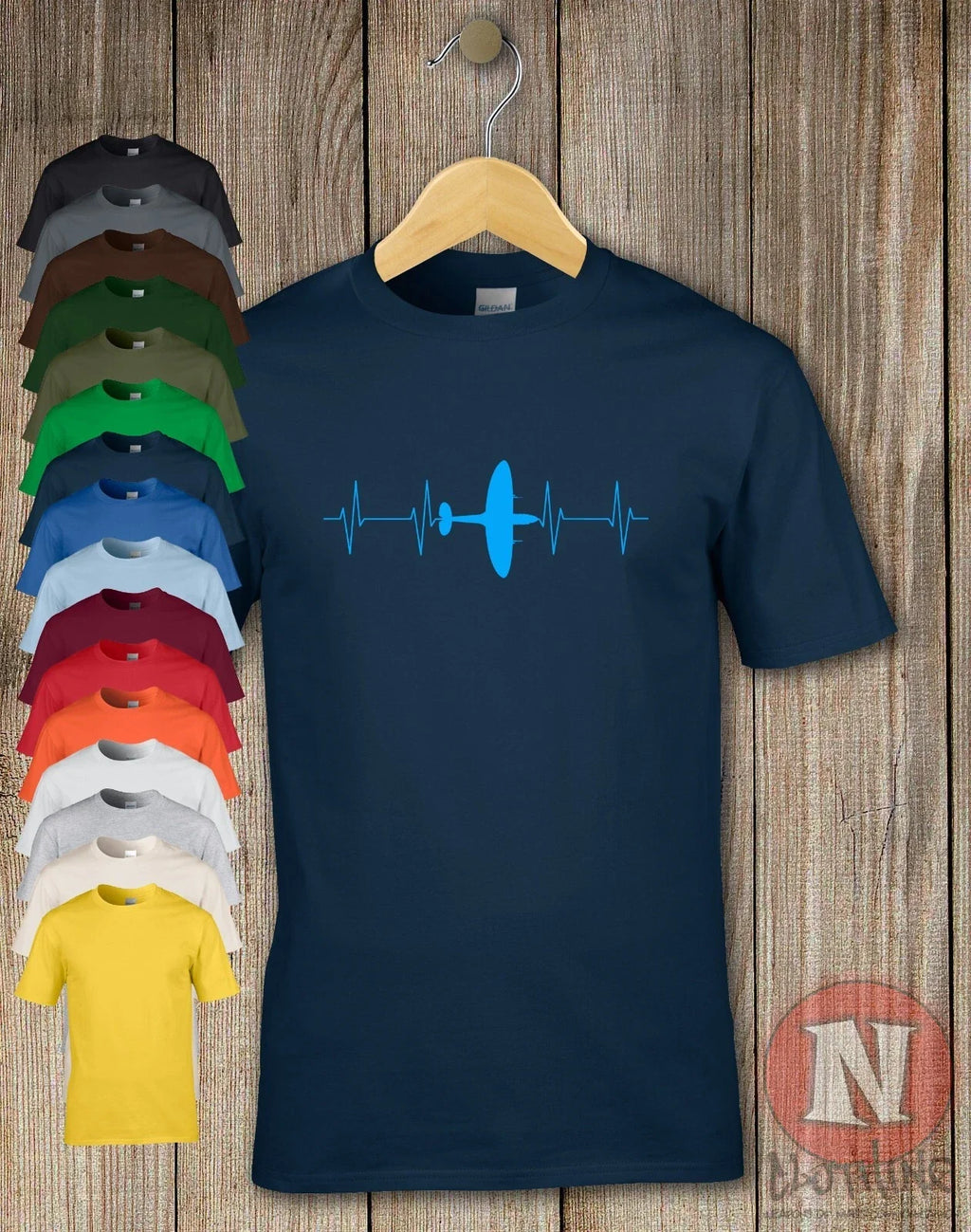 Spitfire heartbeat WW2 battle of Britain RAF fighter aircraft Unisex