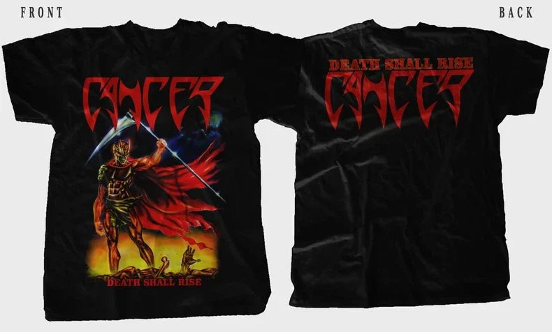 New D T G Printed - CANCER Death Shall Rise Graphic Tee - Sizes S-5XL Unisex
