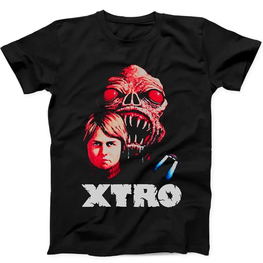 Xtro Film Halloween Alien Cult 80s Sci Fi Horror Gift Tee Black T Shirt 130 Unisex