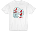 Classic Historic Airline TWA WHITE Tee Unisex