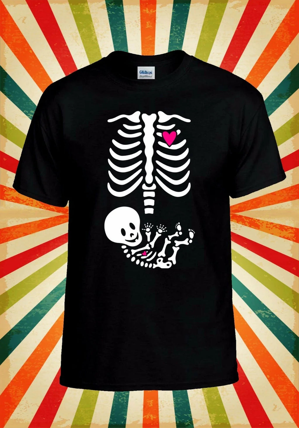 Baby On Board Skeleton Heart Cool Men Women Vest Tank Top Unisex T Shirt 2298 Unisex