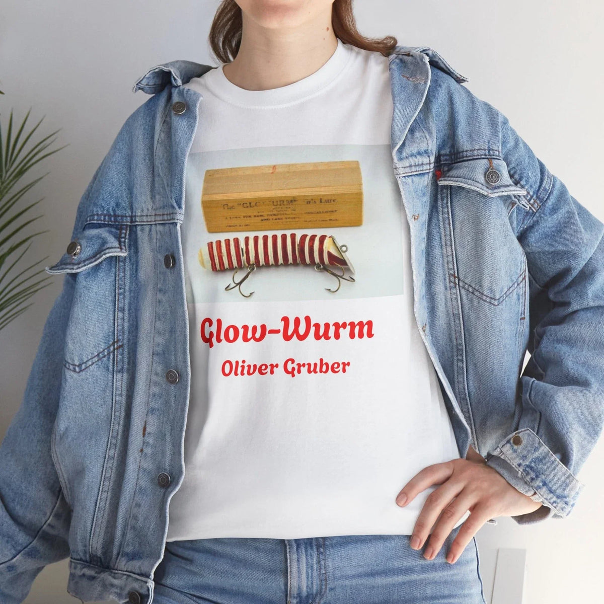 Vintage Glow-Wurm Fishing Lure Oliver Gruber , Retro Fishing Tee, Unisex Unisex