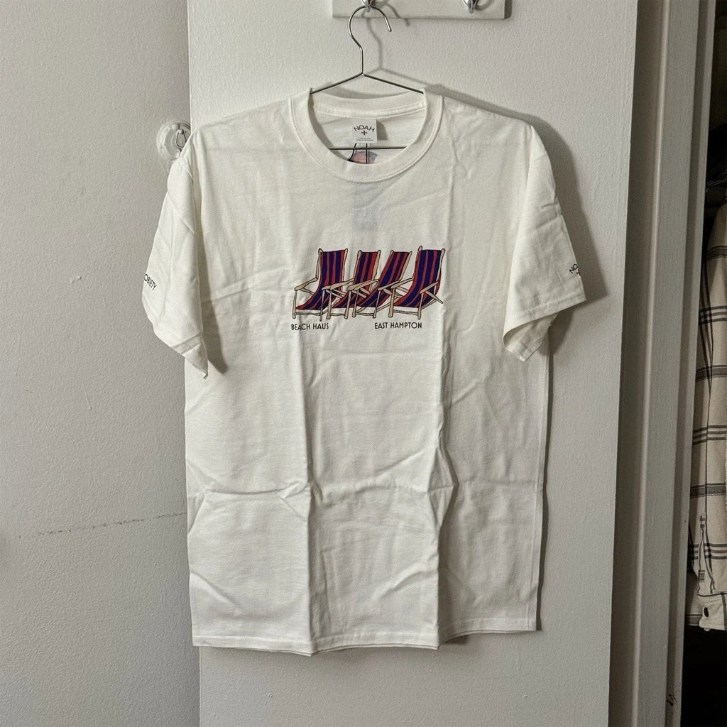 NOAH x Highsnobiety Beach Haus East Hampton White Graphic Cotton Men's Unisex