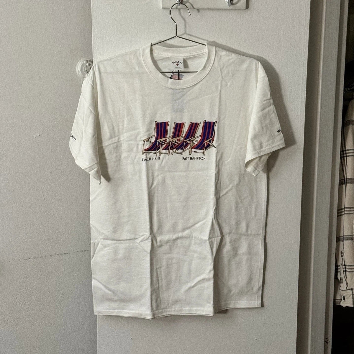 NOAH x Highsnobiety Beach Haus East Hampton White Graphic Cotton Men's Unisex