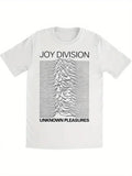 Joy Division - Unknown Pleasures - Official White T Shirt - (Ian Curtis) Unisex