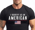 New I Identify As An American USA Flag Patriotic For Men Unisex