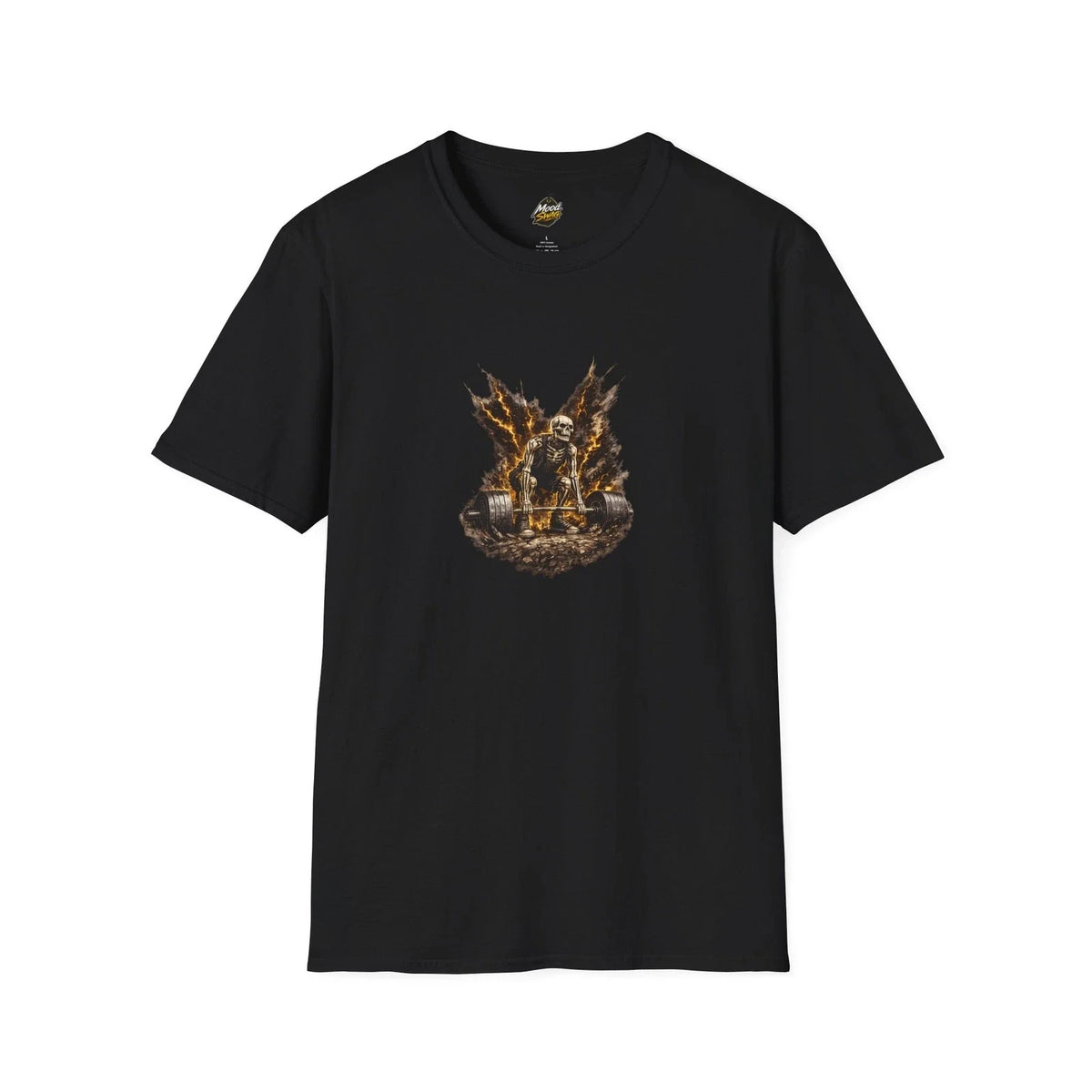 Skeleton Deadlift Gym Weightlifting Fitness Graphic Tee Unisex