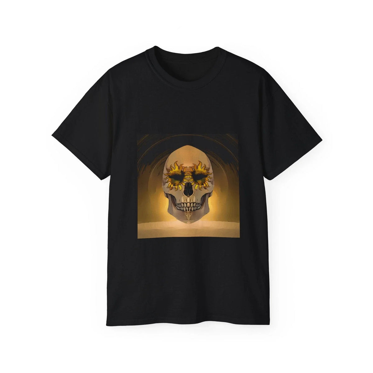 Skull Golden Gothic Gold Skeleton Halloween | Custom Graphic Unisex