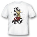 This is mine football dog funny black or white tee Unisex